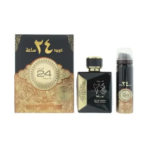 Ard Al Zaafaran Oud 24 Hours EDP Set 100ML + 100ML Deodorant Spray