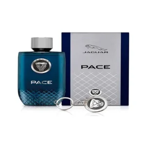 Jaguar Pace Men EDT Set 100ML + Coffret Keychain