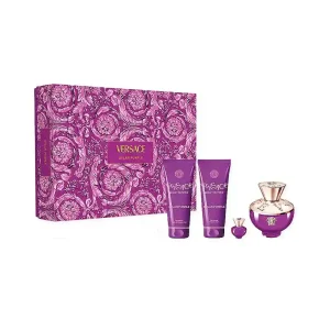 Versace Dylan Purple Women EDP Set 100ML + Body Spray 100ML + Body Lotion 100ML + 5ML